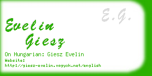 evelin giesz business card